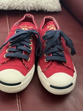 Womens Converse Jack Purcell canvas Red sneaker